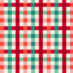 Christmas Gingham Multi-Color // SMALL