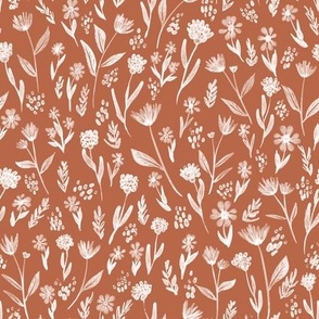 Fiona Floral Terracotta