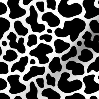 Cow Print Black and White