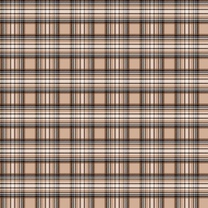 XSM brown tartan style 1 - 1.35" repeat