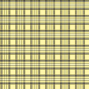 XSM lemon yellow tartan style 1 - 1.35" repeat