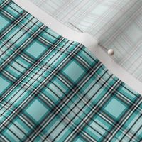 XSM teal tartan style 1 - 1.35" repeat