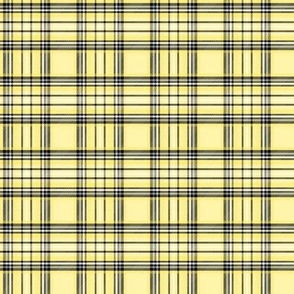 SM lemon yellow tartan style 1 - 2" repeat