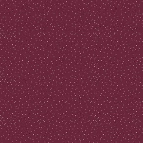 Snowflakes | M size | 12" | on Wine #6A273B | Christmas Collection