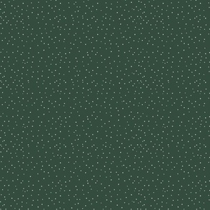 Snowflakes | M size I 12" | on Forest green | Christmas Collection