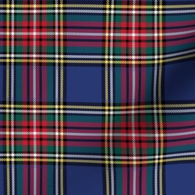 MED royal stewart navy tartan style 1 - 4" repeat