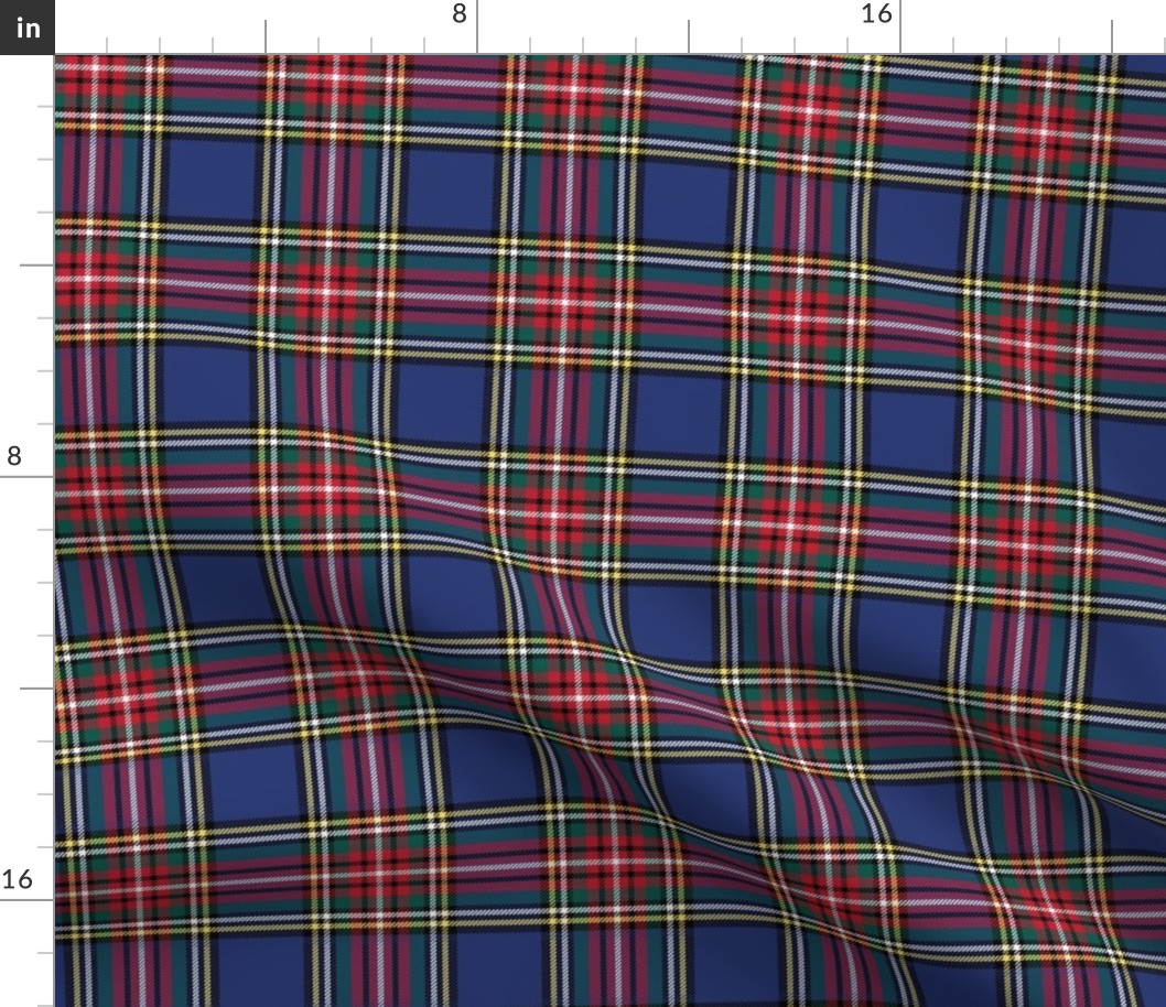 MED royal stewart navy tartan style 1 - 4" repeat