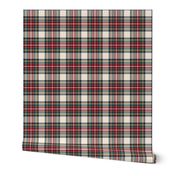 MED royal stewart cream tartan style 1 - 4" repeat