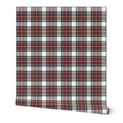 MED royal stewart white tartan style 1 - 4" repeat