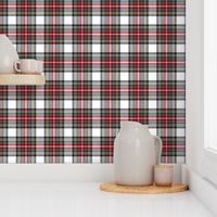 MED royal stewart white tartan style 1 - 4" repeat