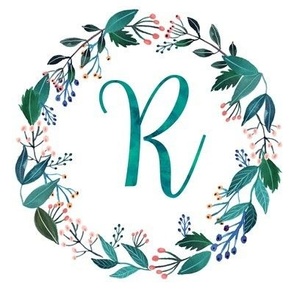R Monogram for personalized creations