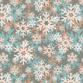 Ditsy snowflakes