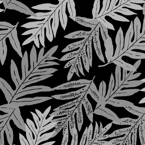 jumbo-Hawaiian laua'e fern overall -grey black copy