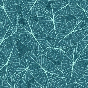 South Pacific Taro Leaf-blue green