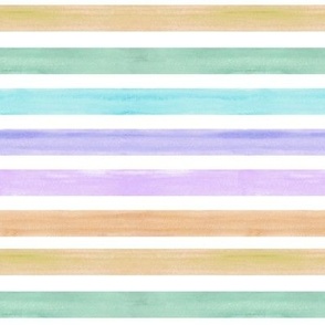 Pastel watercolour stripes