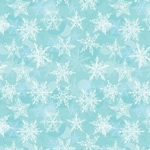 Seamless winter background with snowflakes. blue pattern, winter, snowflakes, merry Christmas Vector  / tiny size 