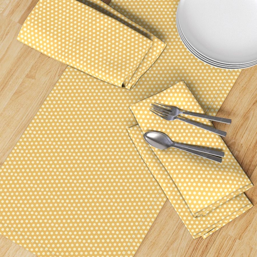 Mustard Polka Dots