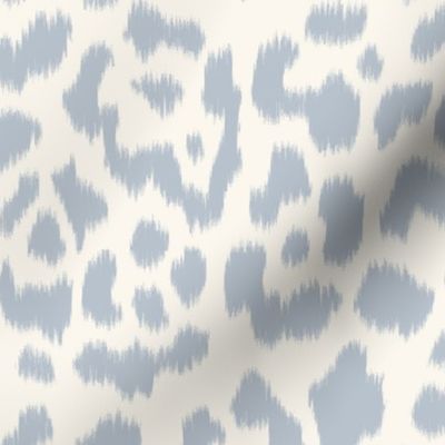 Soft Blue  Cream feathered new leopard 