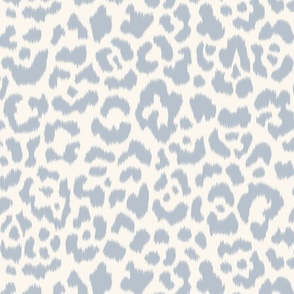 Soft Blue  Cream feathered new leopard 