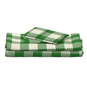 Winter Holiday Checkers - Grass Green / Large