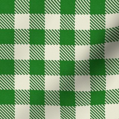 Winter Holiday Checkers - Grass Green / Medium