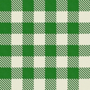 Winter Holiday Checkers - Grass Green / Medium