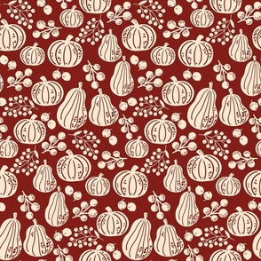 Autumn pumpkin red small