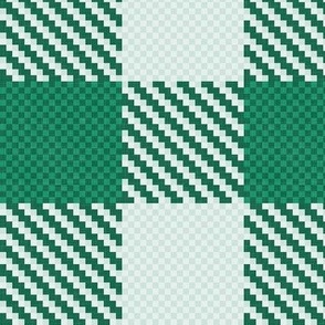 Winter Holiday Checkers - Pine Green / Large