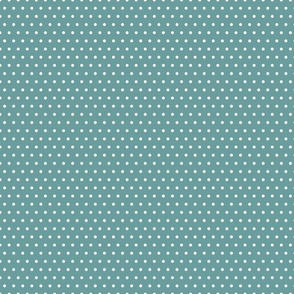 Little Light Teal Polka Dot 5x5