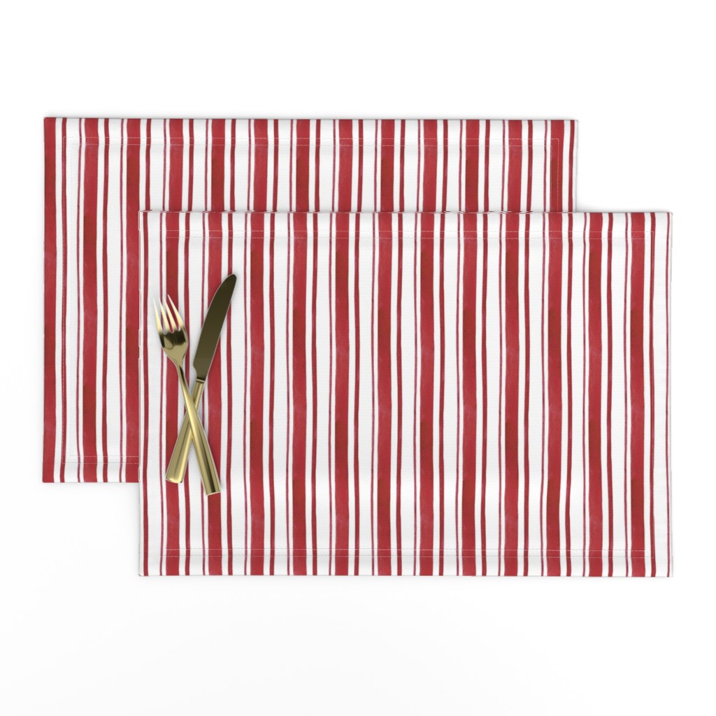 Red Christmas Stripe - 6x6