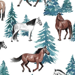 Christmas Horses Jumbo