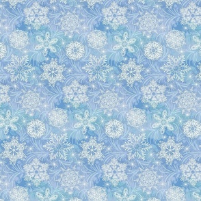 frosty snowflakes small