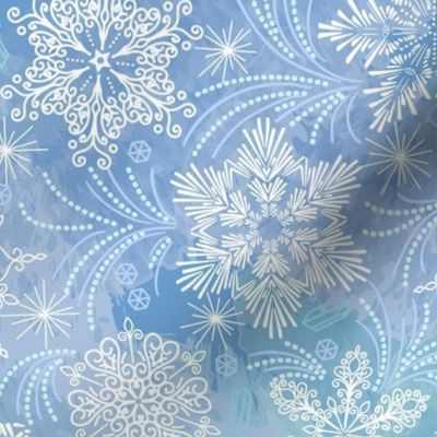  frosty snowflakes medium