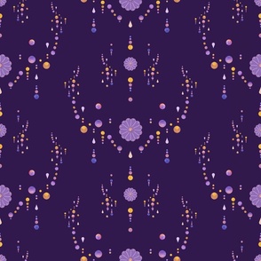 Rain Glitter Purple 18x150