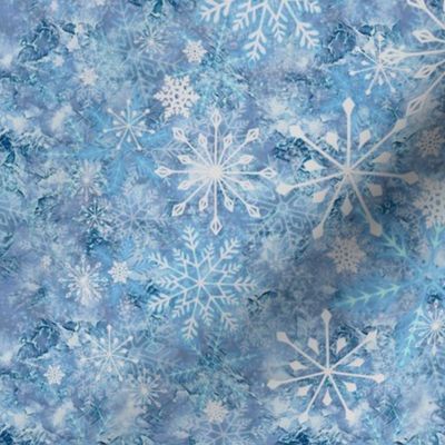Snowflake winter blues