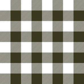 buffalo check - moss_white