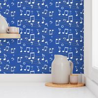 Musical Notes Blue