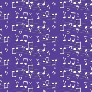 Musical Notes Purple