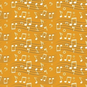 Musical Notes Orange