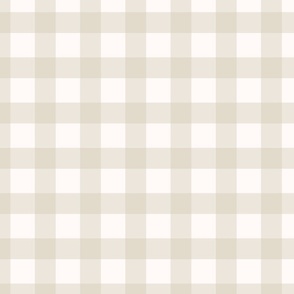 small scale gingham wattle collection - beige