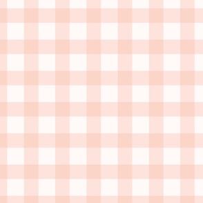 small scale gingham wattle collection - blush