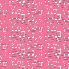 Musical Notes Pink