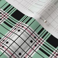 Angie Plaid: Jadeite Green & Rose Summer Plaid