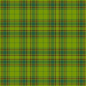 Small Scale - Tartan plaid -  Foliage Green with Slate Green and Deep Russet Red