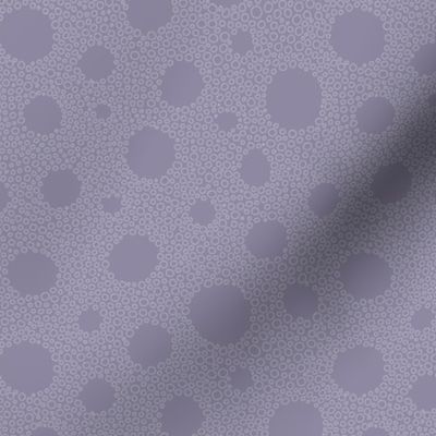 Purple Bubbly Dots small scale