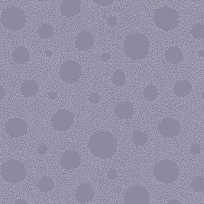 Purple Bubbly Dots small scale