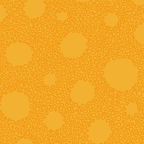 Orange Bubbly Dots medium scale