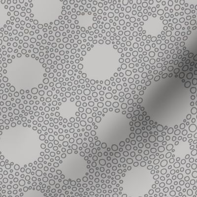 Grey Bubbly Dots medium scale