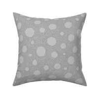 Grey Bubbly Dots medium scale