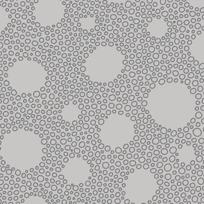 Grey Bubbly Dots medium scale